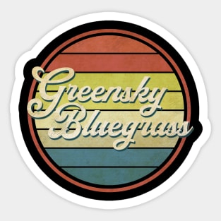 vintage vibes greensky bluegrass Sticker